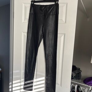 Black Faux Leather Leggings